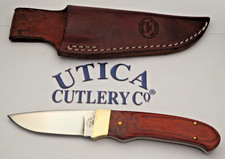 UTICA CUTLERY COMPANY - USA Made Drop-Point Fixed Blade Hunting Knife - Unused picture