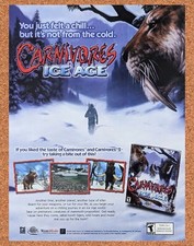 2001 Carnivores Ice Age PC Original Advertisement / Retro Promo v1 picture