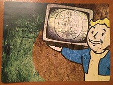 Tin Sign Vintage Fallout Vault Boy Please Stand By picture
