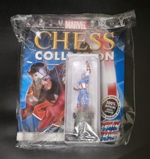 Eaglemoss Marvel Chess Collection 6 Captain America White King Figure Sealed picture
