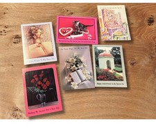 Vintage Secret Pal Greeting Cards Set of 6, Birthday Easter Valentine Anniversar picture