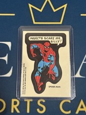 Spider-Man RARE Vintage 1976 Marvel Super Heroes Sticker Insects Scare Me Silly picture