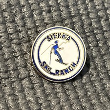 Sierra Ski Ranch Lapel Hat Pin Vintage Tahoe California Souvenir P8040 picture