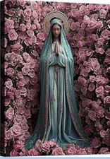 Virgin Mary Art Wall Picture 12*16 Catholic Canvas Painting picture