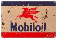 Aged Looking Mobiloil Sign 16″×24″ picture