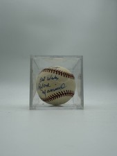 Signed Rawlings Official Baseball with Display Case picture
