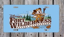 Fort Ft Wilderness Camp Ground Mickey Mouse Metal License Plate Sign Disney picture