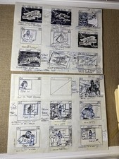 FREEDOM FORCE ANIMATION CEL ART FILMATION 70’s STORYBOARD Vtg Cartoons art I5 picture