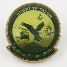 [547] KFOR 7 TF Talon Challenge Coin NATO MNTF-E US Army Eagle Helicopter 5cm picture