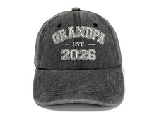 EST 2026 Baseball Hats for Grandma Grandpa Mom Dad Uncle and Auntie picture