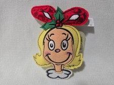 Jim Shore The Grinch Cindy Lou Who Felt Ornament - New picture
