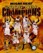 Set of 2 2006 Miami Heat Licensed 8