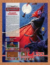 1994 Advanced Dungeons & Dragons Ravenloft Strahds IBM Original Ad / Promo v1 picture