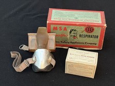 Vintage MSA Dustfoe Respirator CM-46162 Original Box + Filters Mine Safety Pgh picture