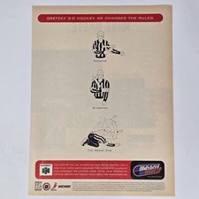 Wayne Gretzky's 3D Hockey Nintendo 64 N64 Rules Print Ad/Poster Promo Art picture