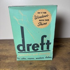 1940s Original Box Dreft Laundry Detergent Sealed Large 11oz Box Unopened picture