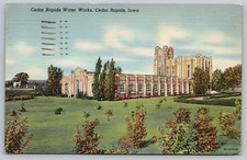 Postcard Cedar Rapids Water Works Cedar Rapids Iowa Postmarked 1951 picture