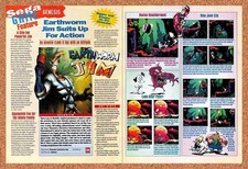 1994 Earthworm Jim Genesis Original Advertisement / Retro Promo vr7 picture