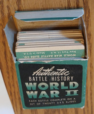 AUTHENTIC 1945  BATTLE HISTORY WORLD WAR II SLIDES ~ #8  IN THE BOX picture