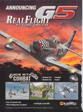 RealFlight G5 2009 Print Ad RC Flight Simulator PC Aviation Combat Events Art picture