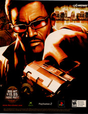 Midway NARC Video Game 2004 Vintage Print Ad PS2 Xbox Poster Art Promo Y2K picture