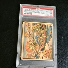 1938 HORRORS OF WAR #103 Chinese Reds Flee Across Ice-Filled River Good+ PSA 2.5 picture