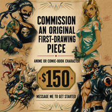 Commission Original Art Illustration Signed 8.5x11 | Art by Keyeske picture