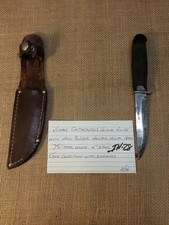 Vintage Cattaraugus Hunting Knife with the Hard Rubber Handle Original Sheath picture