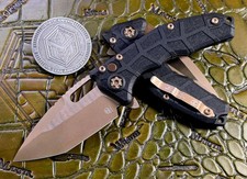 Heretic Knives Martyr Manual – Black Polymer Bronze MagnaCut Tanto H057-7A picture