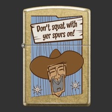 Original Riley's 66 Spurs Custom Zippo Lighter - Wild West - Cowboy  picture