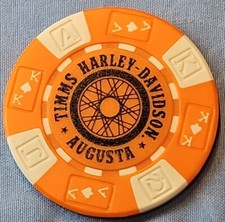 TIMMS HARLEY DAVIDSON OF AUGUSTA, GEORGIA. DEALERSHIP POKER CHIP NEW picture