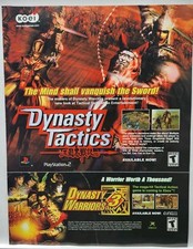 2002 Dynasty Tactics Warriors 3  Sony Playstation 2 PS2 XBOX Print Ad Promo Art picture