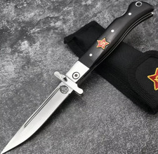 Russian Finka Manual Folding Knife Functional Collectable-handle color is Brown picture