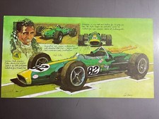 1965 Lotus 38 Race Car Print, Picture, Poster - RARE Awesome Frameable Small picture