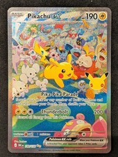 Pikachu EX SIR 149/128 Pokémon 30th Anniversary Pack Fresh Mint picture