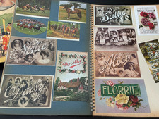 Vintage filled Scrapbook various pictures 1930s - 1950s Silver Jubilee Memories picture