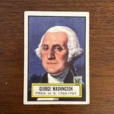 VINTAGE 1952 Topps Look N See - #9 GEORGE WASHINGTON - CLEAN picture