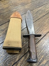 WW1 US Model 1917 Bolo Knife ACCO CHICAGO 1918 Marked Scabbard picture
