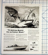 1942 Collier's Packard PT Boat Ad WW2 