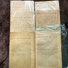 Lot of 7 The Saturday Review Politics, Literature, Science & Art 1884-1893 picture