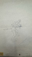 Authentic Dragon’s Lair Dirk Original Animation Production Artwork Sketch picture