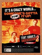 2004 Tony Hawk's Underground 2 PS2 Original Advertisement / Retro Promo v3 picture