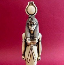 Egyptian Artifacts Rare Authentic Pharaonic Statue Egyptian Goddess Hathor BC picture