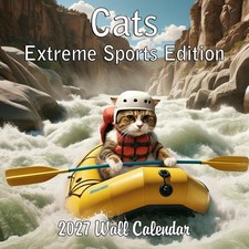 2027 Extreme Sports Cats Monthly Wall Calendar - Funny Gag Gift | Funny Cats ... picture
