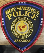 Vintage Hot Springs, AR Police Dept. Patch  picture