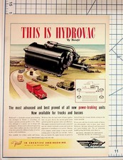 1948 Bendix Hydrovac Power Brake Unit Vintage Ad Trucks Buses South Bend IN picture