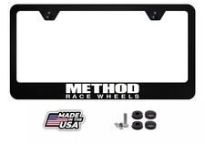 METHOD Race Wheels License Plate Frame | Black Metal | Top Quality | Performance picture