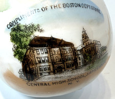 JAMESTOWN NY NEW YORK Souvenir Porcelain CENTRAL HIGH SCHOOL Trinket ANTIQUE picture