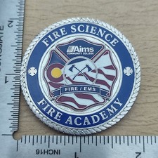 Aims Community College Fire Science Academy Challenge Coin picture