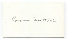 Gregorio Prestopino Signed Card Autographed Signature Artist Painter  picture